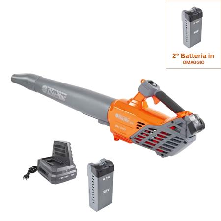 Kit soffiatore Oleomac BVi 570 56V  con una Batteria 4Ah e Caricabatteria rapido