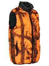 GILET PERCUSSION WARM REVERSIBILE  NERO/ARANCIO